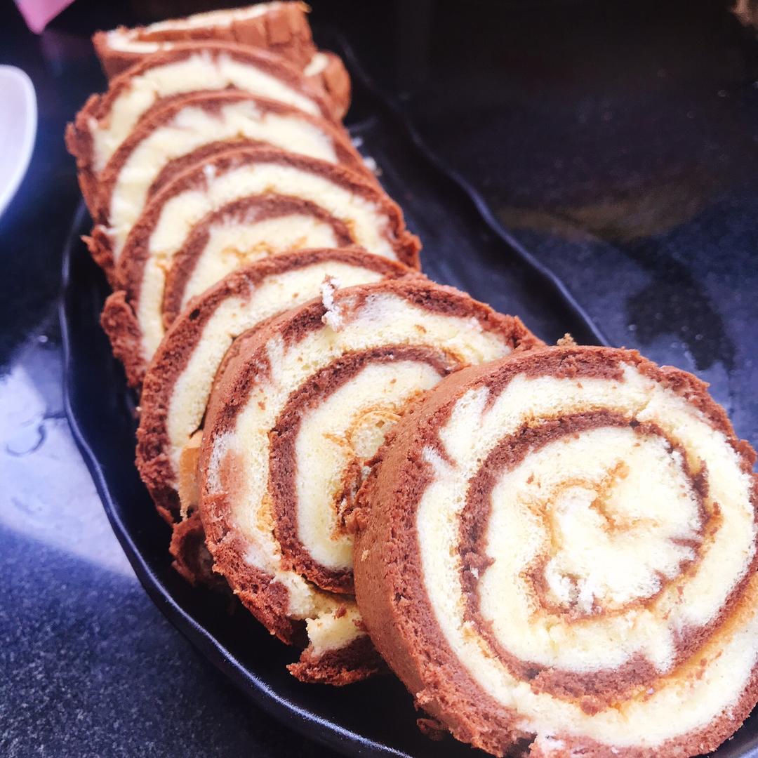 可可旋风蛋糕卷（视频）