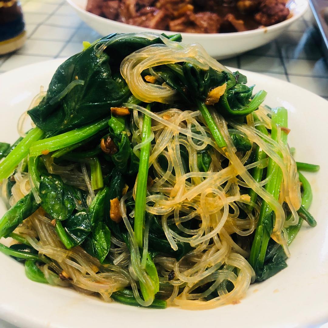 酱拌菠菜粉