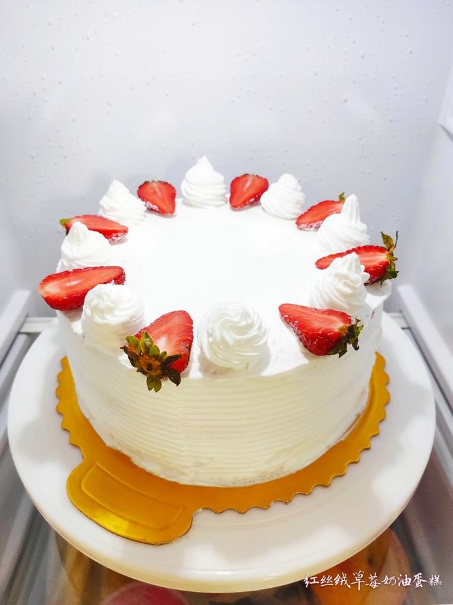 零失败✨~红丝绒草莓奶油戚风蛋糕🍰 8寸版的做法