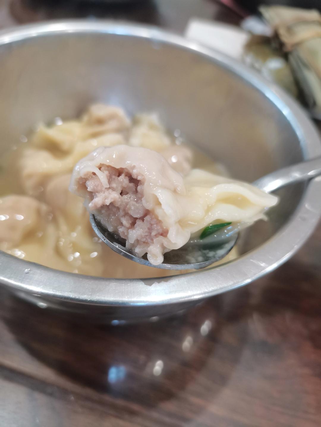 肉不柴的馄饨馅