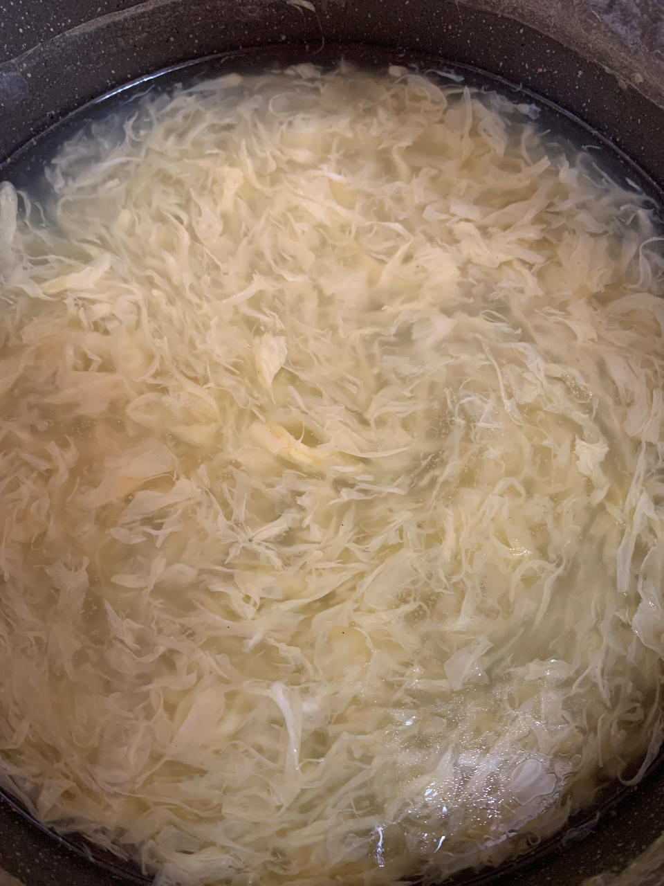 一碗漂亮又鲜嫩无比的基础蛋花汤