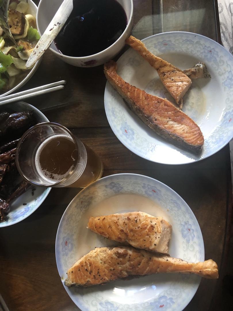 香煎三文鱼