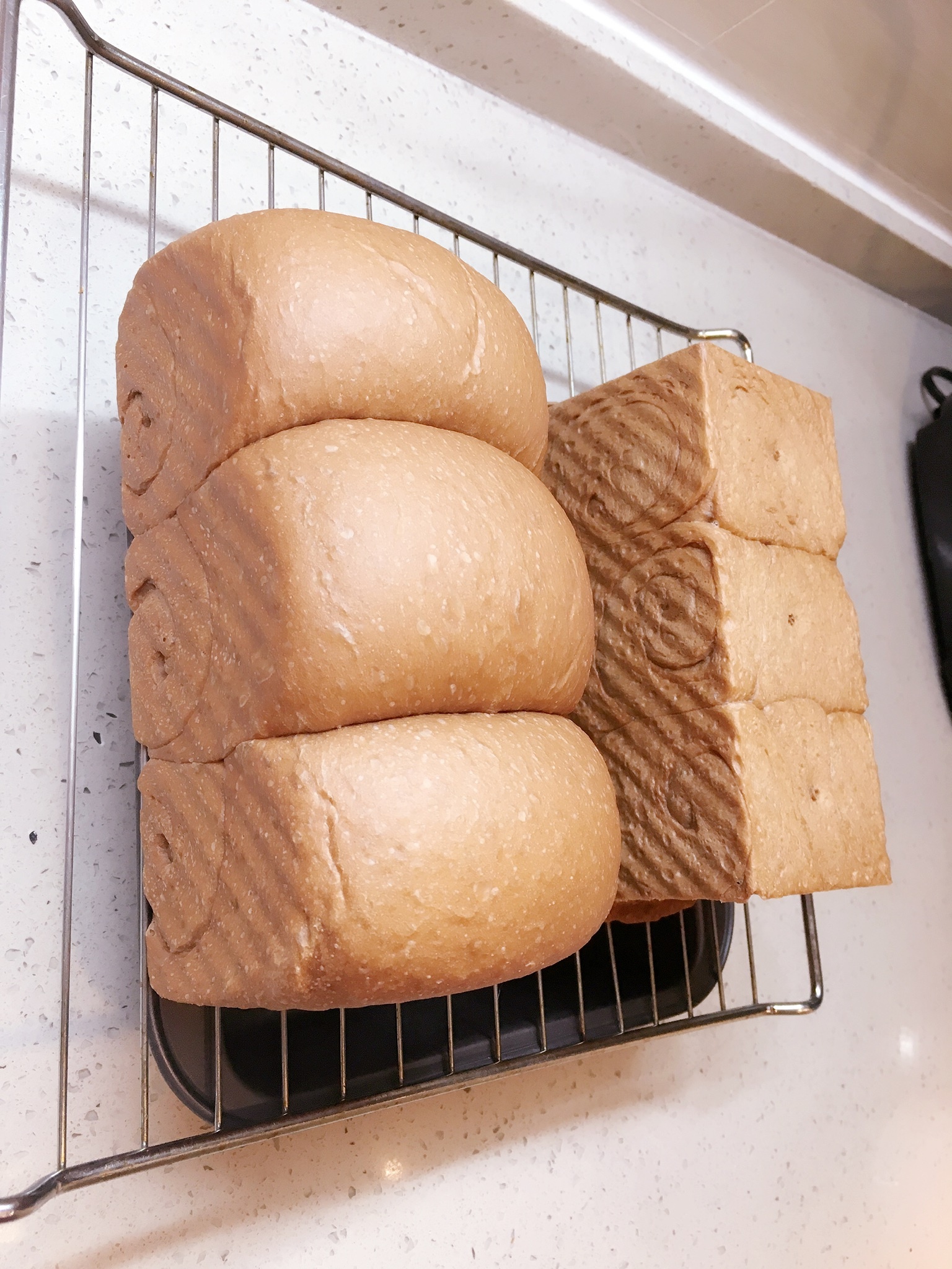 一次发酵巧克力伪全麦软面包的做法 步骤18