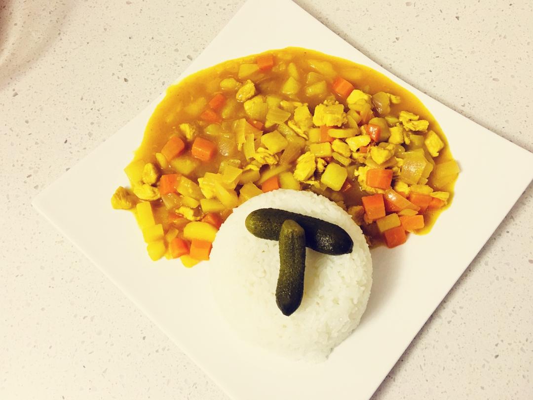 土豆咖喱鸡肉饭