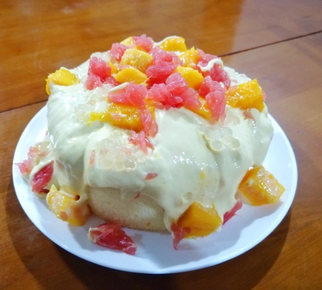 杨枝甘露蛋糕（隔夜不凝固）