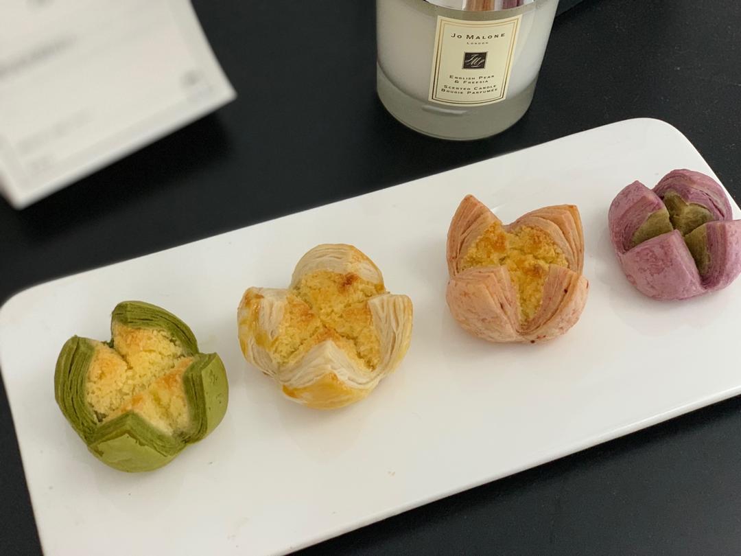 花开富贵之四种口味的椰蓉开口酥