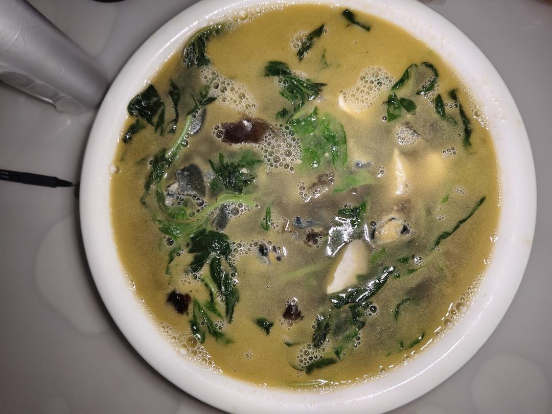 上汤红苋菜，拌饭都好吃😄