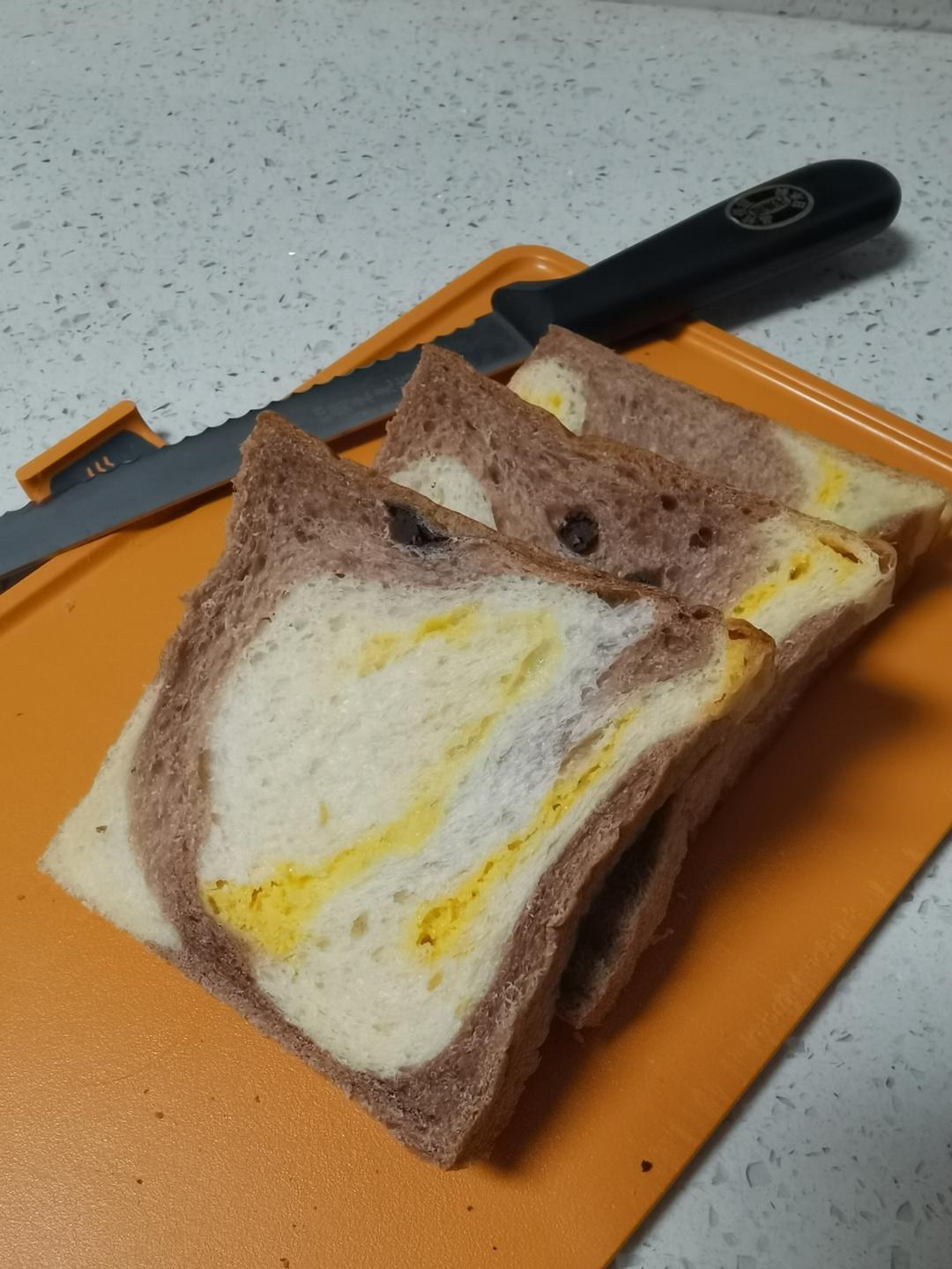 直接法｜柠檬可可小吐司｜清新口感 双拼吐司