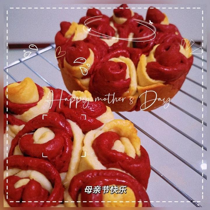 玫瑰花面包