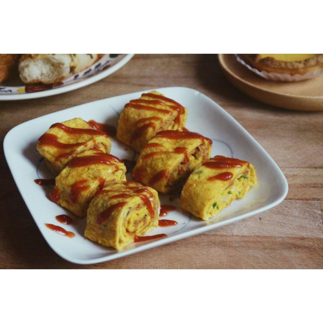 奶酪肉松厚蛋烧的做法