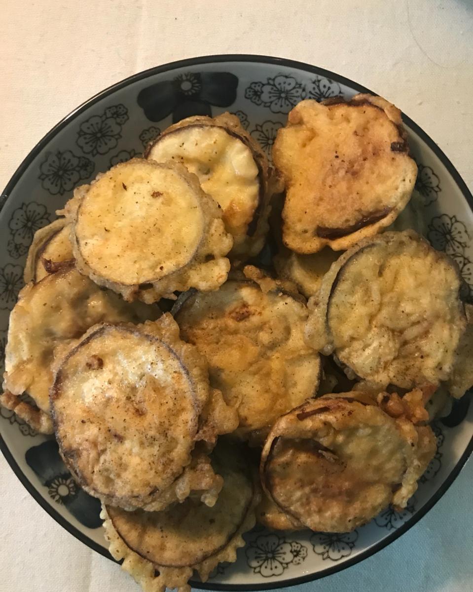 炸茄盒老沧口风味