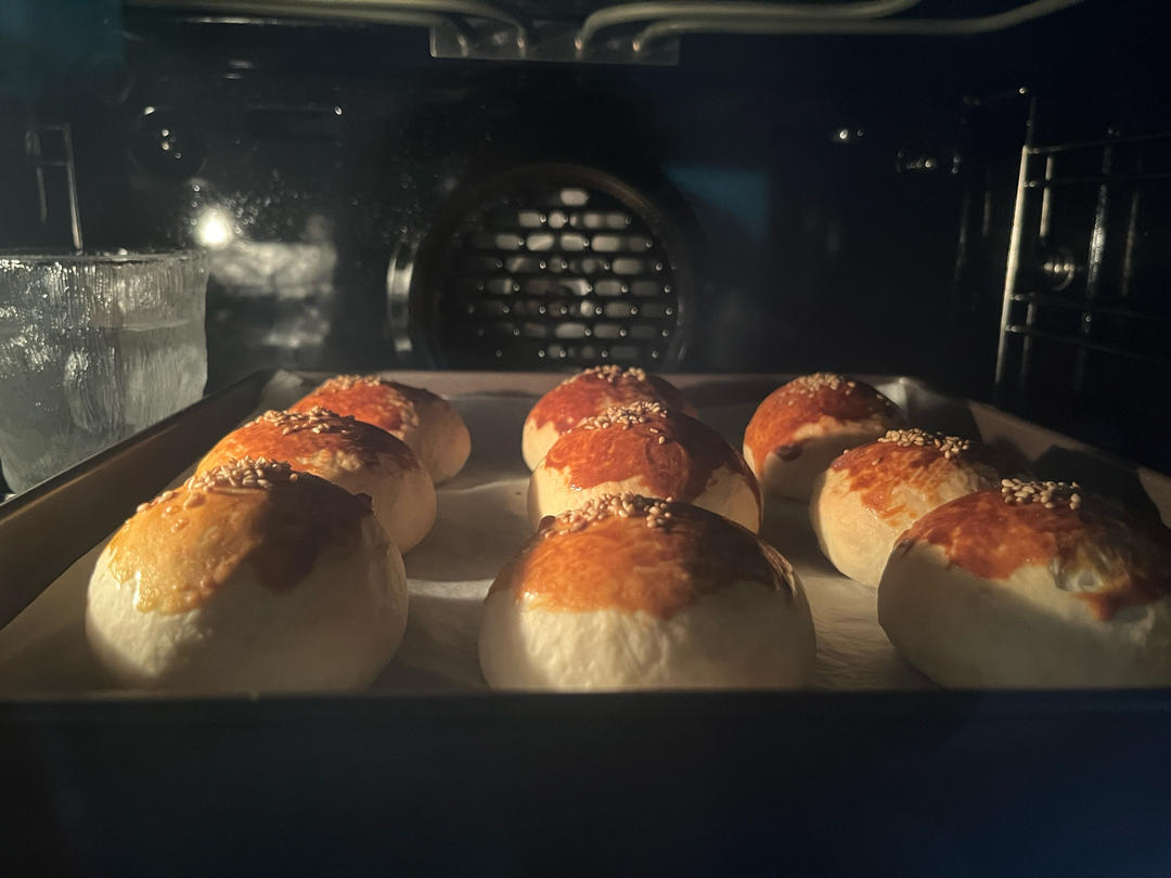 烤豆沙包 餐包 上学早餐 附细节视频详解