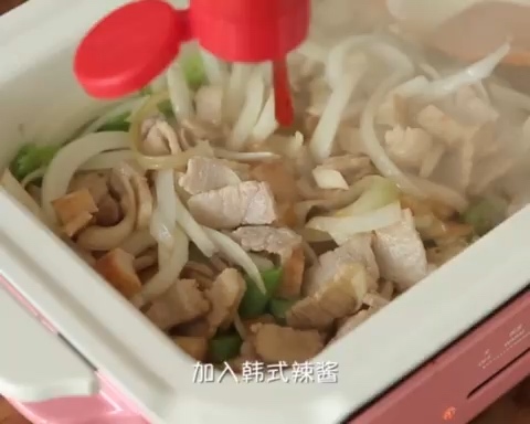 韩式五花肉泡菜炒饭的做法 步骤4