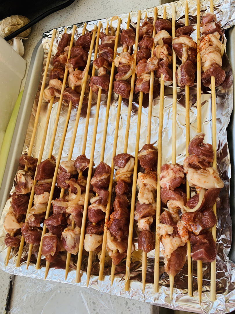 烤箱版羊肉串