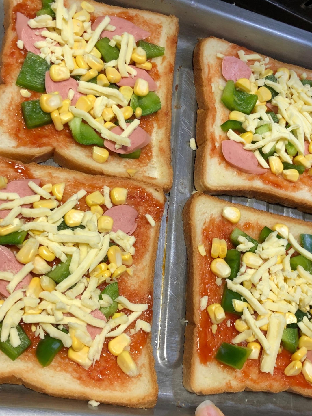 一人份吐司披萨【好吃的披萨·快手营养早餐】