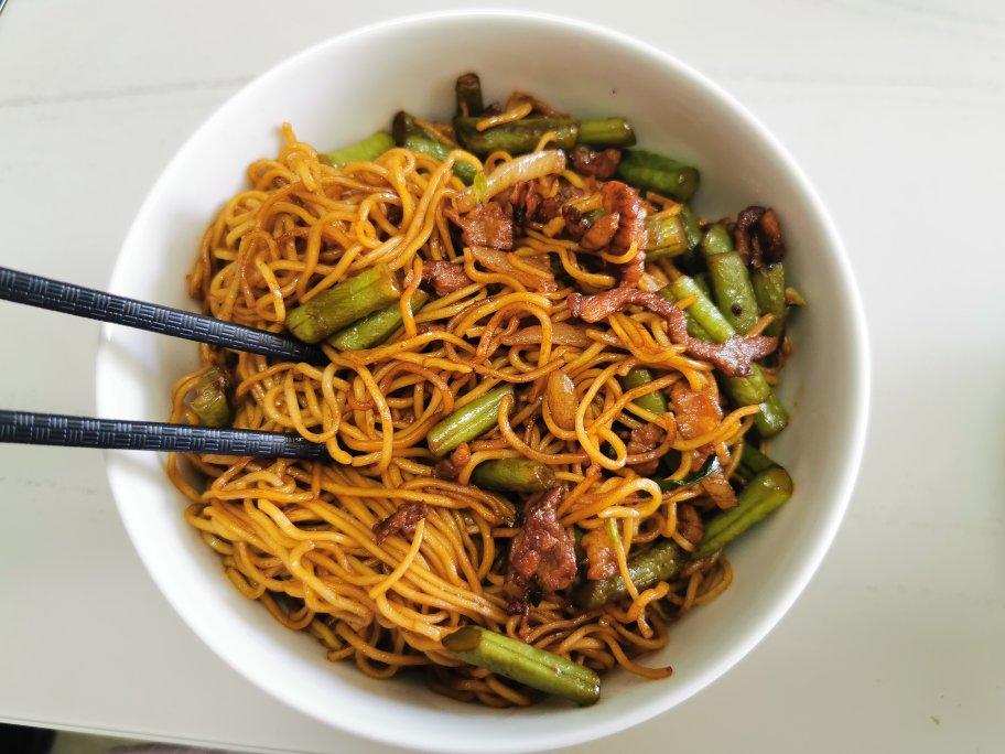 地道老北京扁豆焖面 豆角焖面 太好吃小心吃撑哦