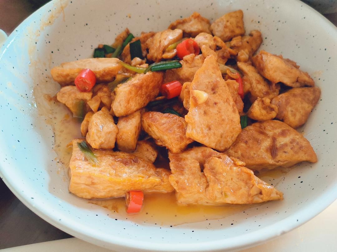 焖煎豆腐