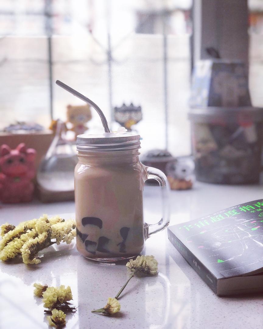 烧仙草蜜红豆奶茶