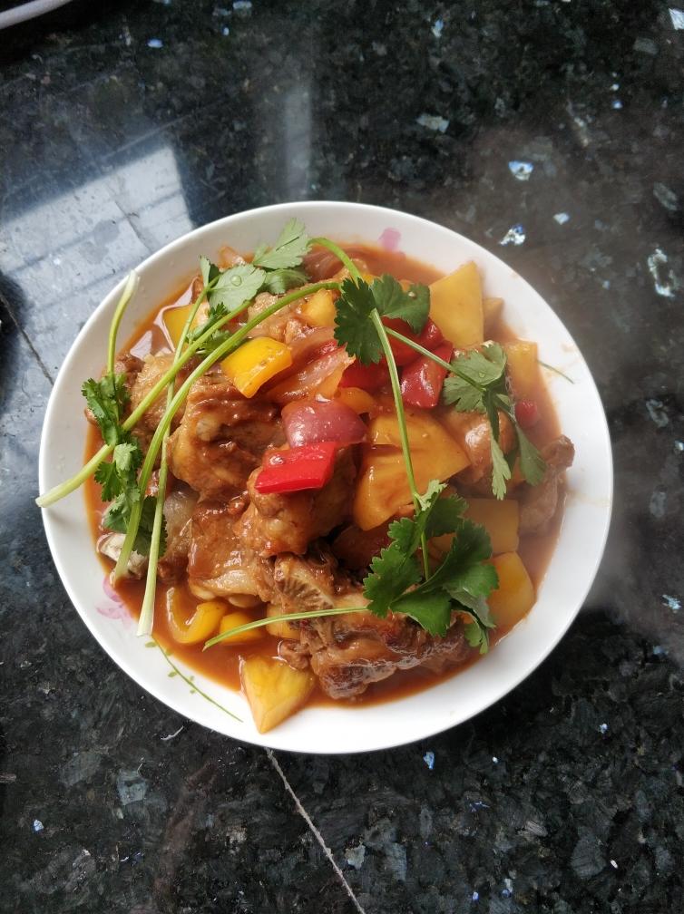 菠萝糖醋排骨的做法