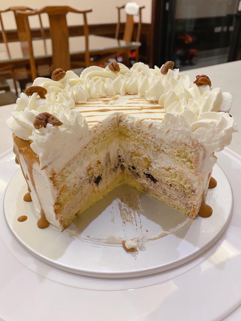 cloris云小悠做的焦糖海盐生日蛋糕