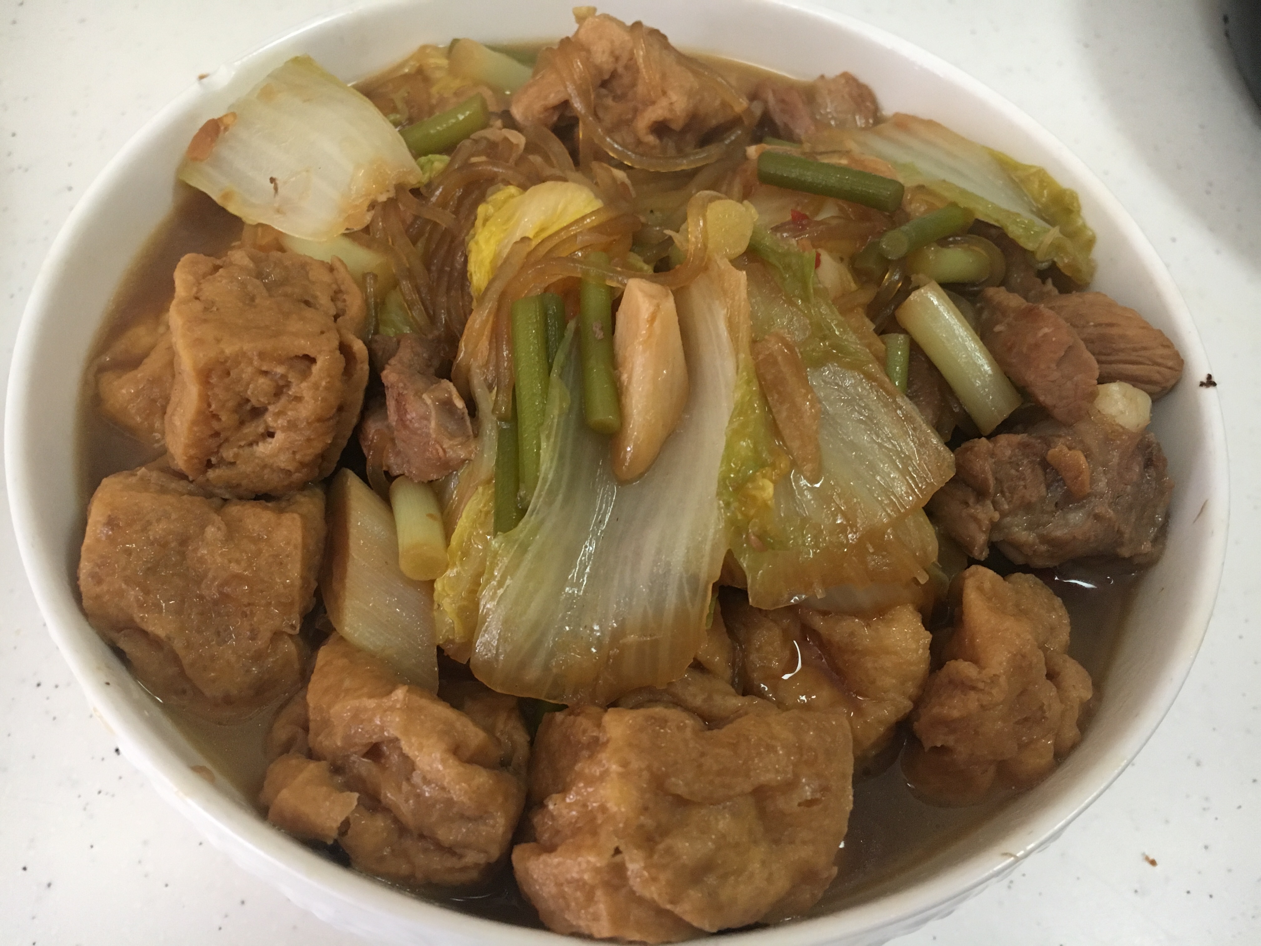 豆腐泡炖白菜
