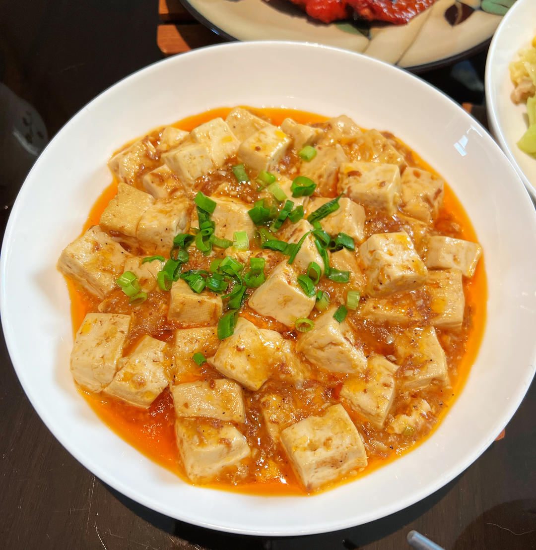 新766做的肉末虾酱咕嘟豆腐