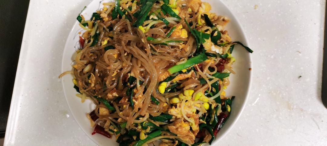 豆芽炒粉条