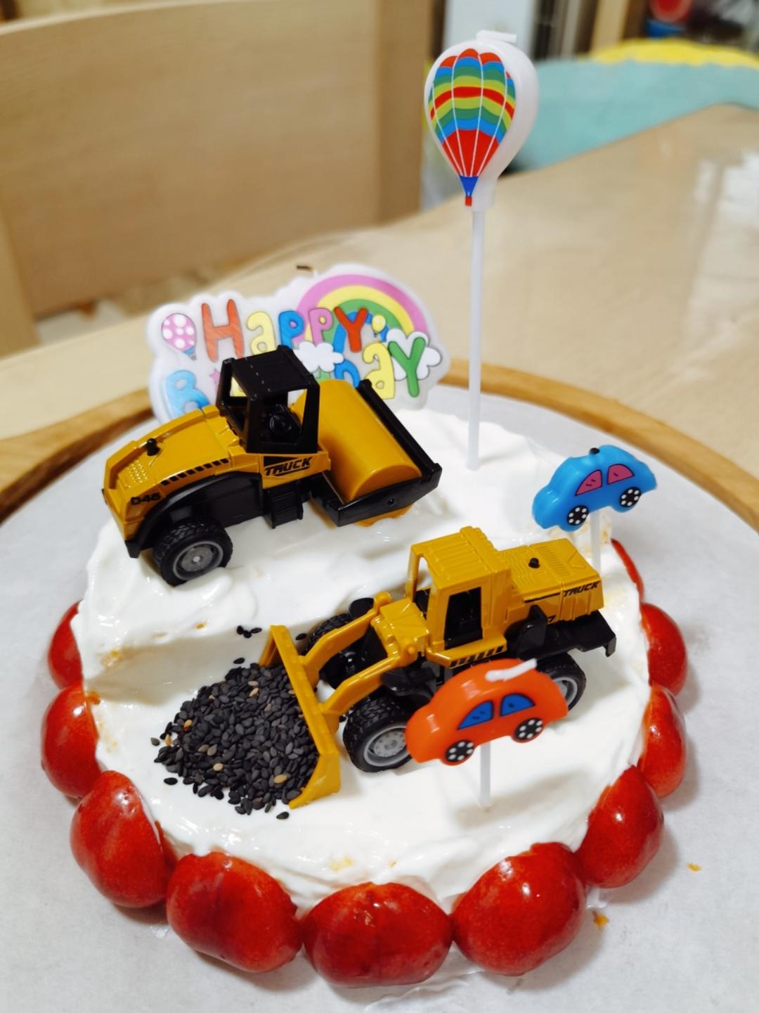 工程车生日蛋糕