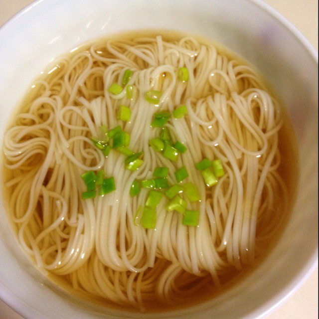 小葱麻油酱油面