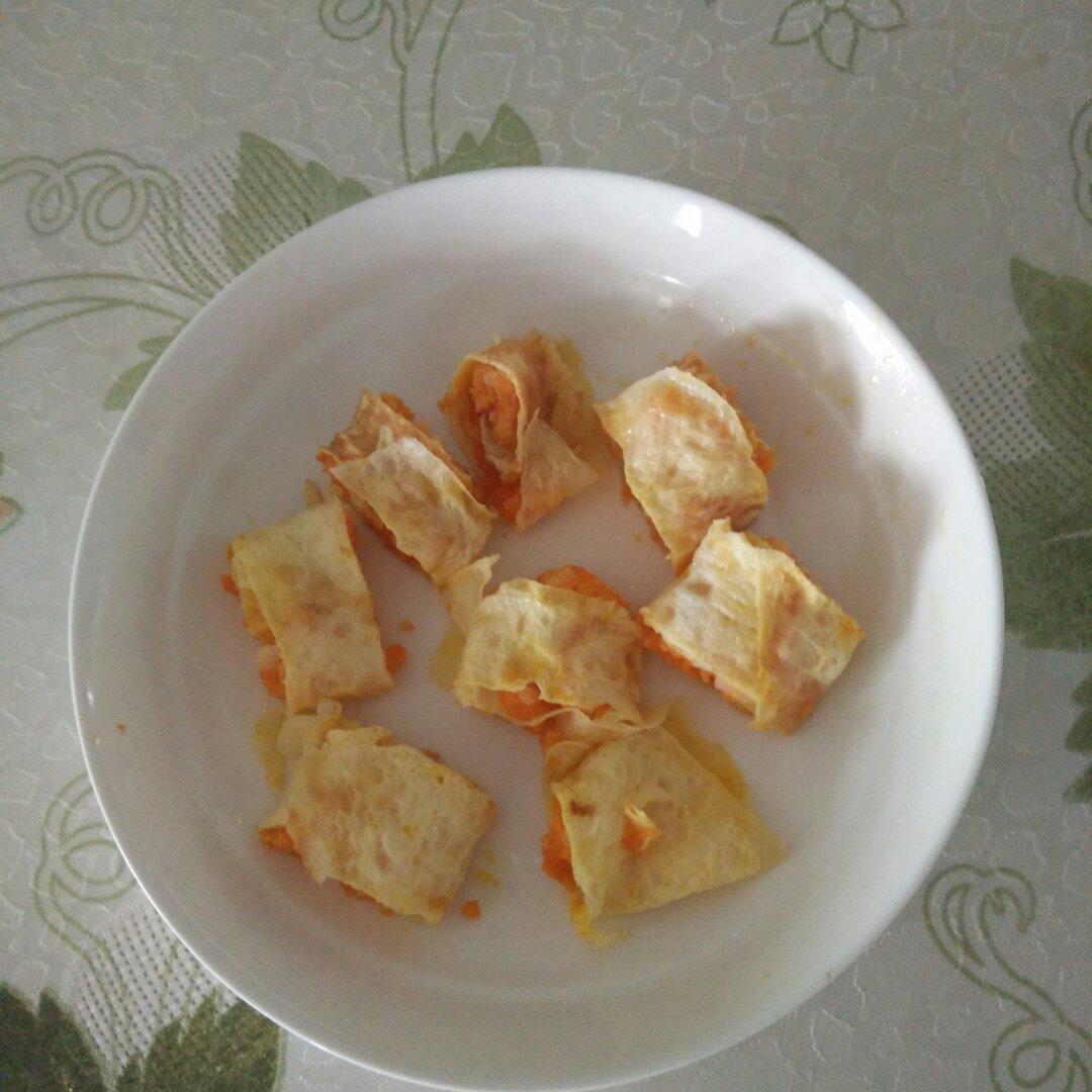鲜虾鸡蛋卷宝宝辅食精华一岁以上宝宝