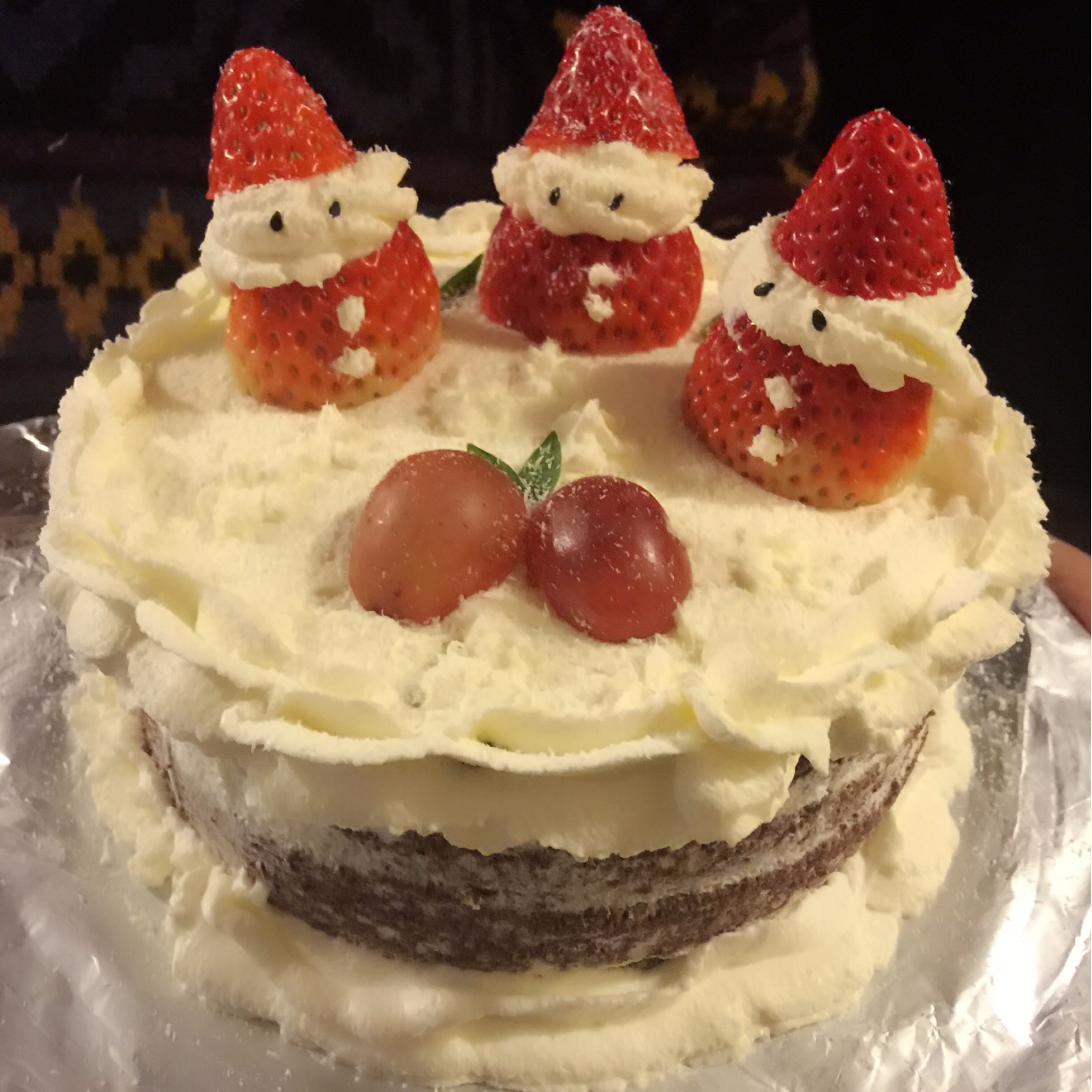 圣诞呆萌裸蛋糕