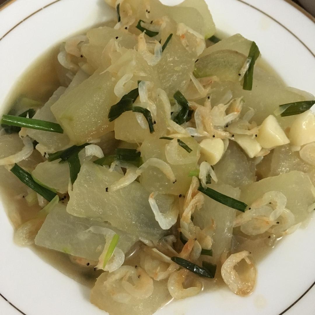 清炒冬瓜虾皮