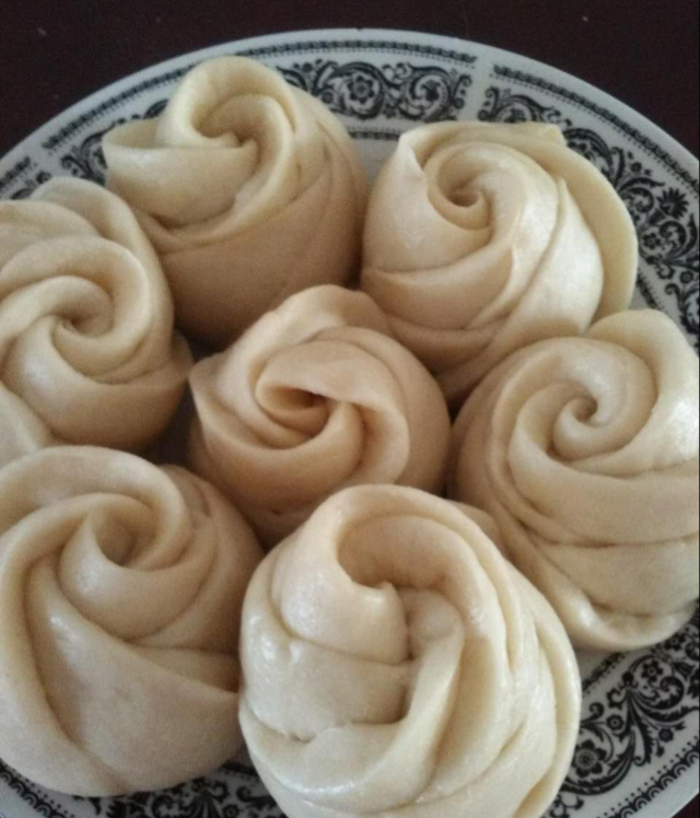 南瓜双色花卷馒头