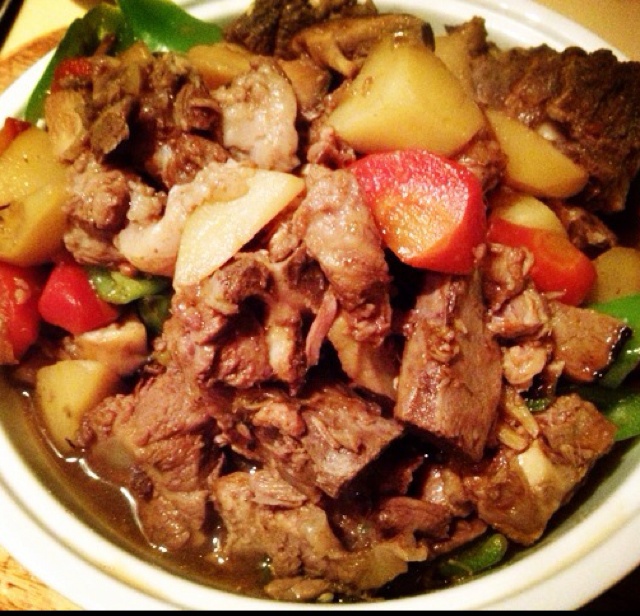 土豆炖排骨