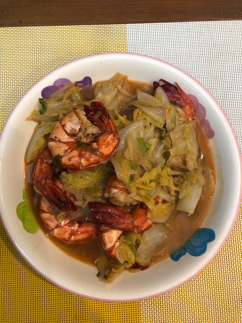 大虾炖白菜