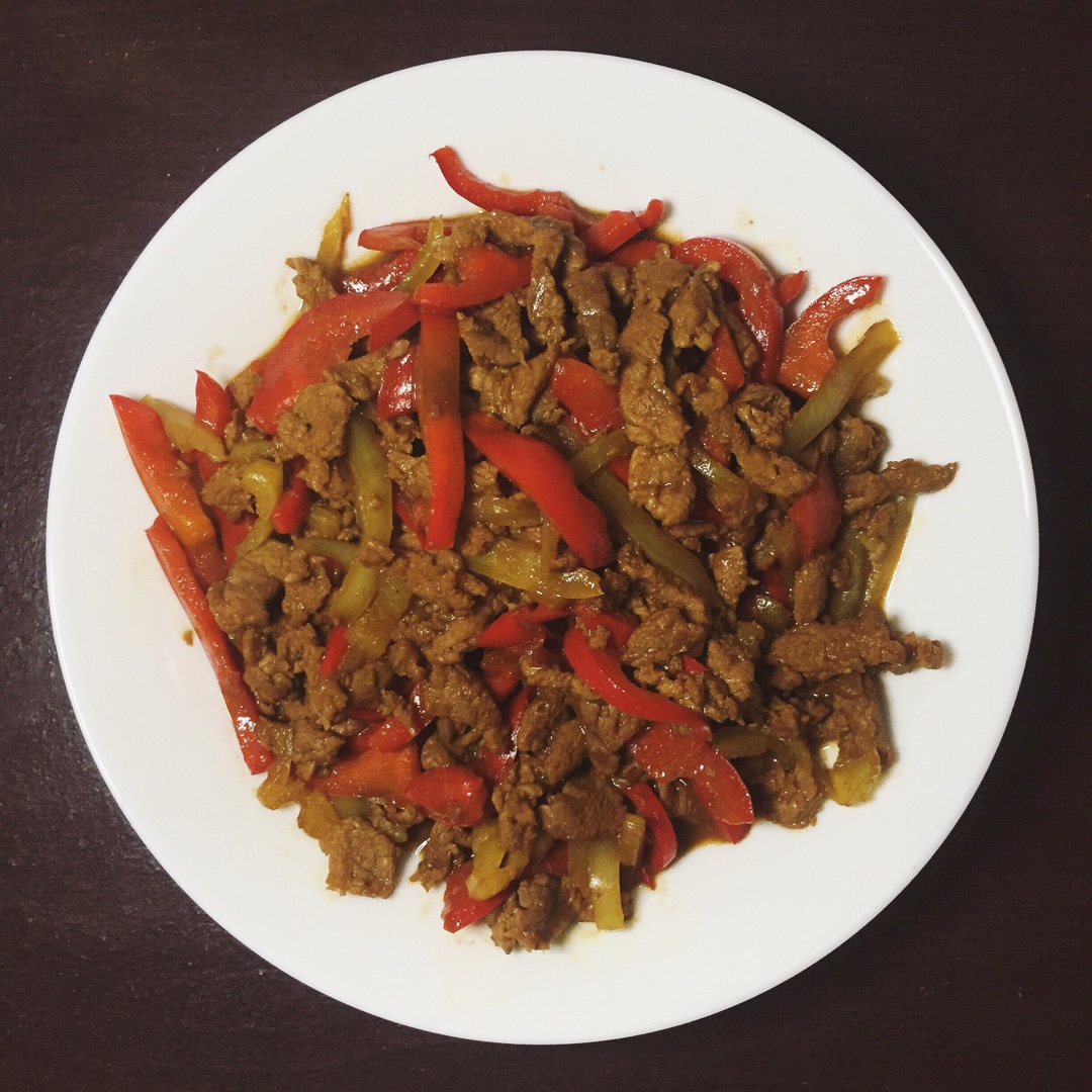 青椒炒肉丝