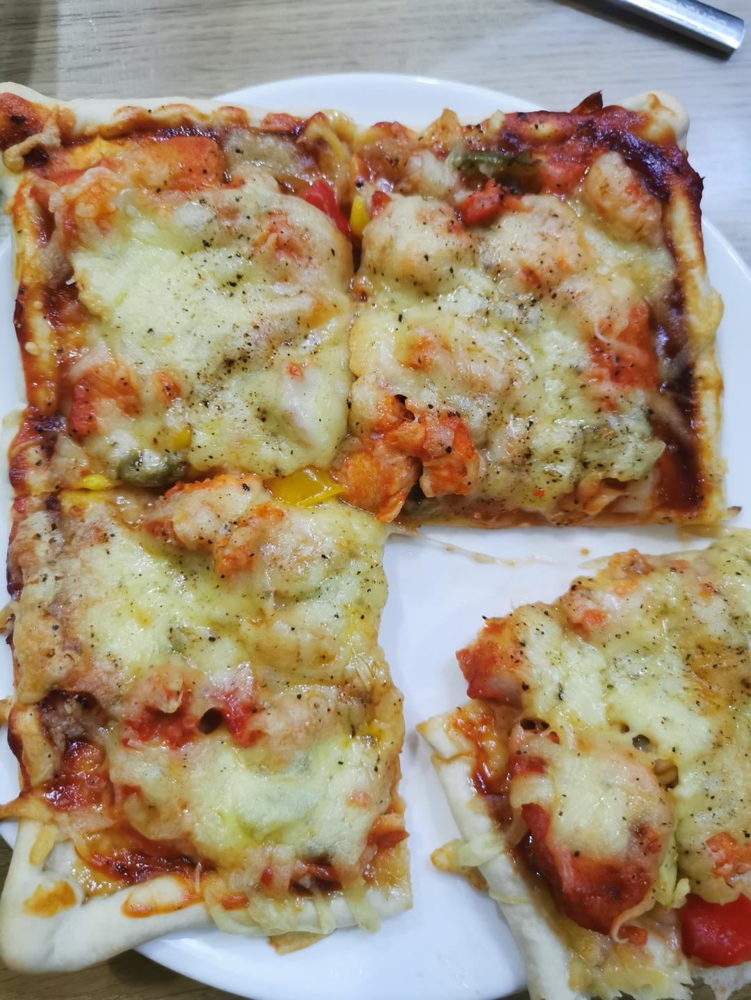 儿子说比BSK好吃的披萨（含披萨酱、饼底做法）