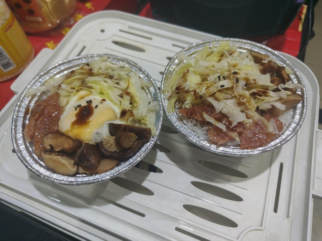 锡纸盘简易煲仔饭