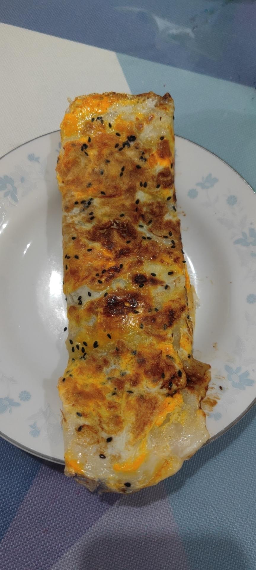 秒杀早餐摊不破皮大煎饼，步骤超详细