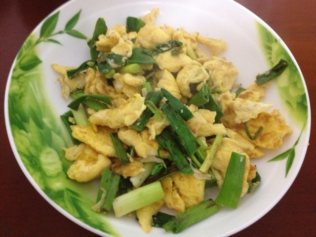 鸡蛋炒青蒜