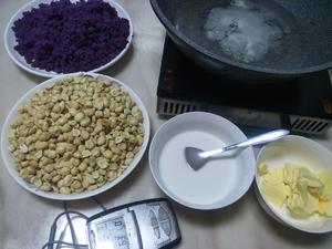紫薯花生糕的做法 步骤2