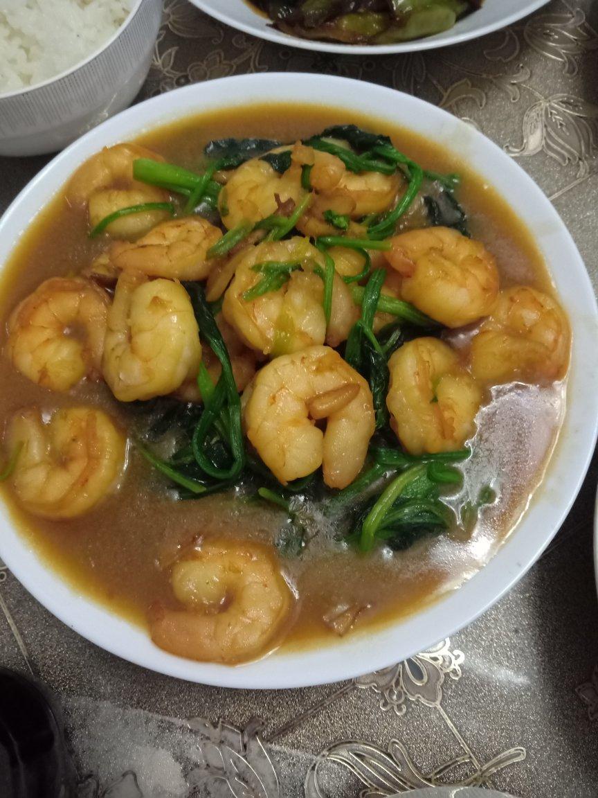 菠菜虾仁