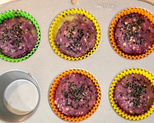 【低卡小甜品】紫薯苹果马芬（苹果内馅）的做法 步骤6