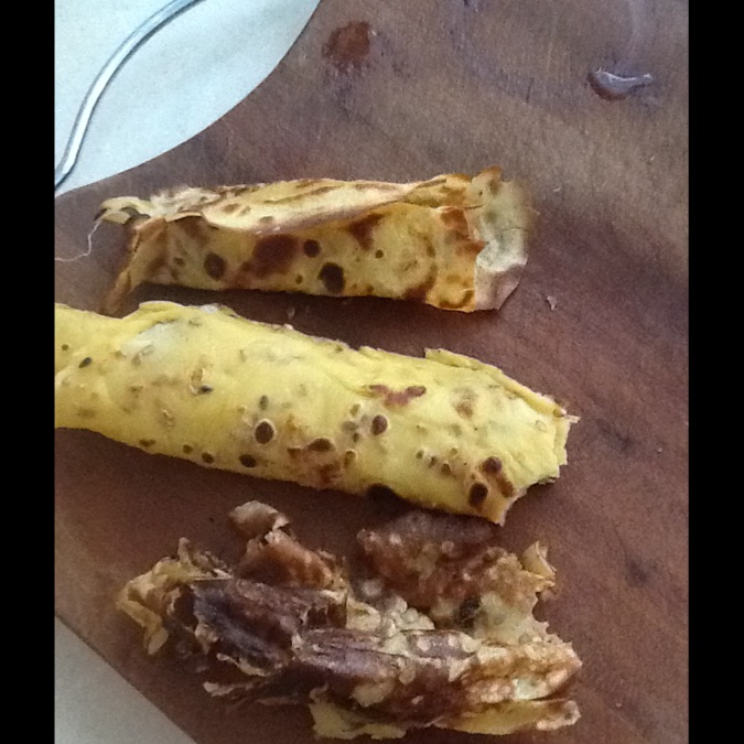 平底锅脆皮蛋卷