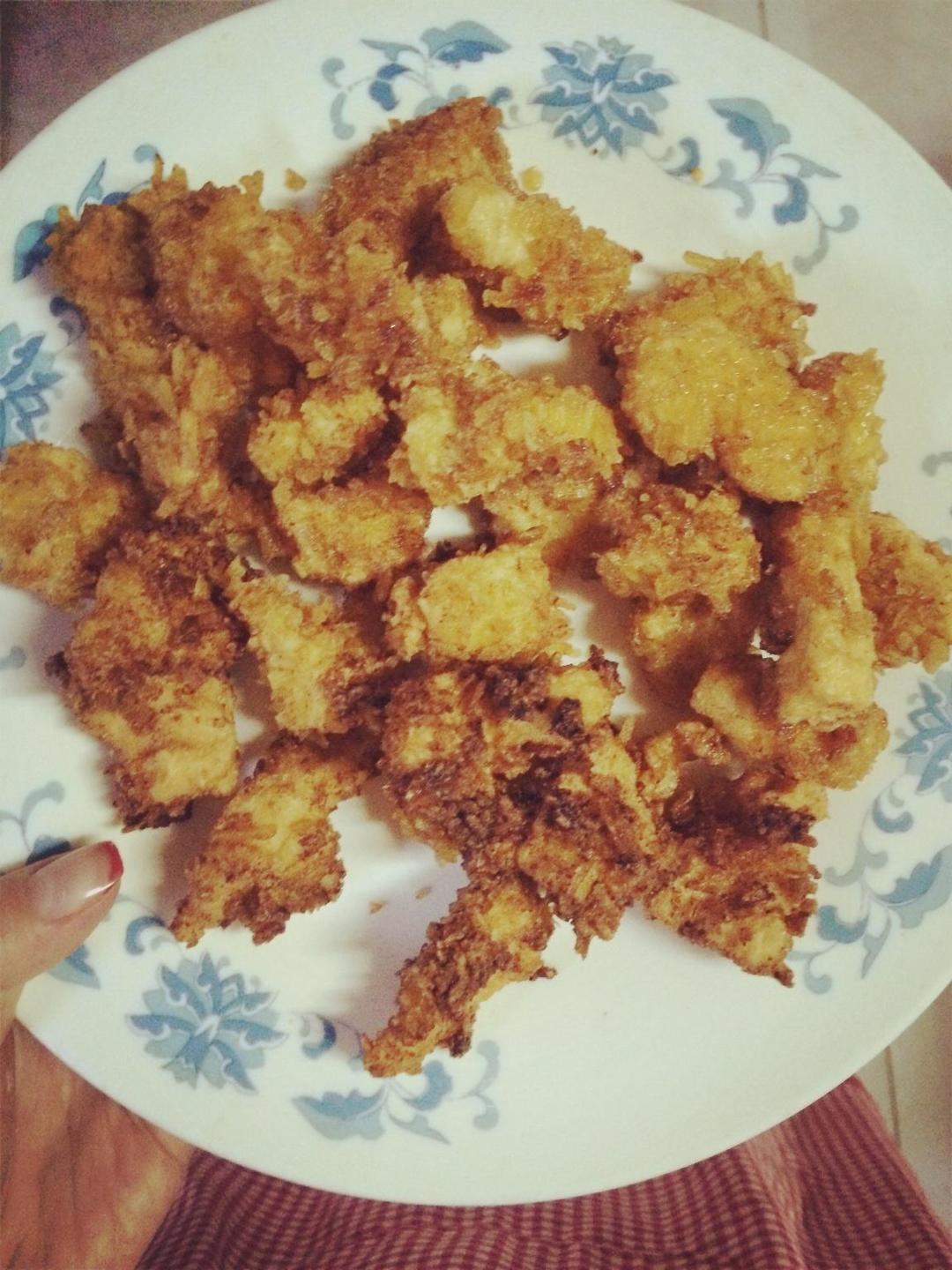 薯片鸡米花的做法