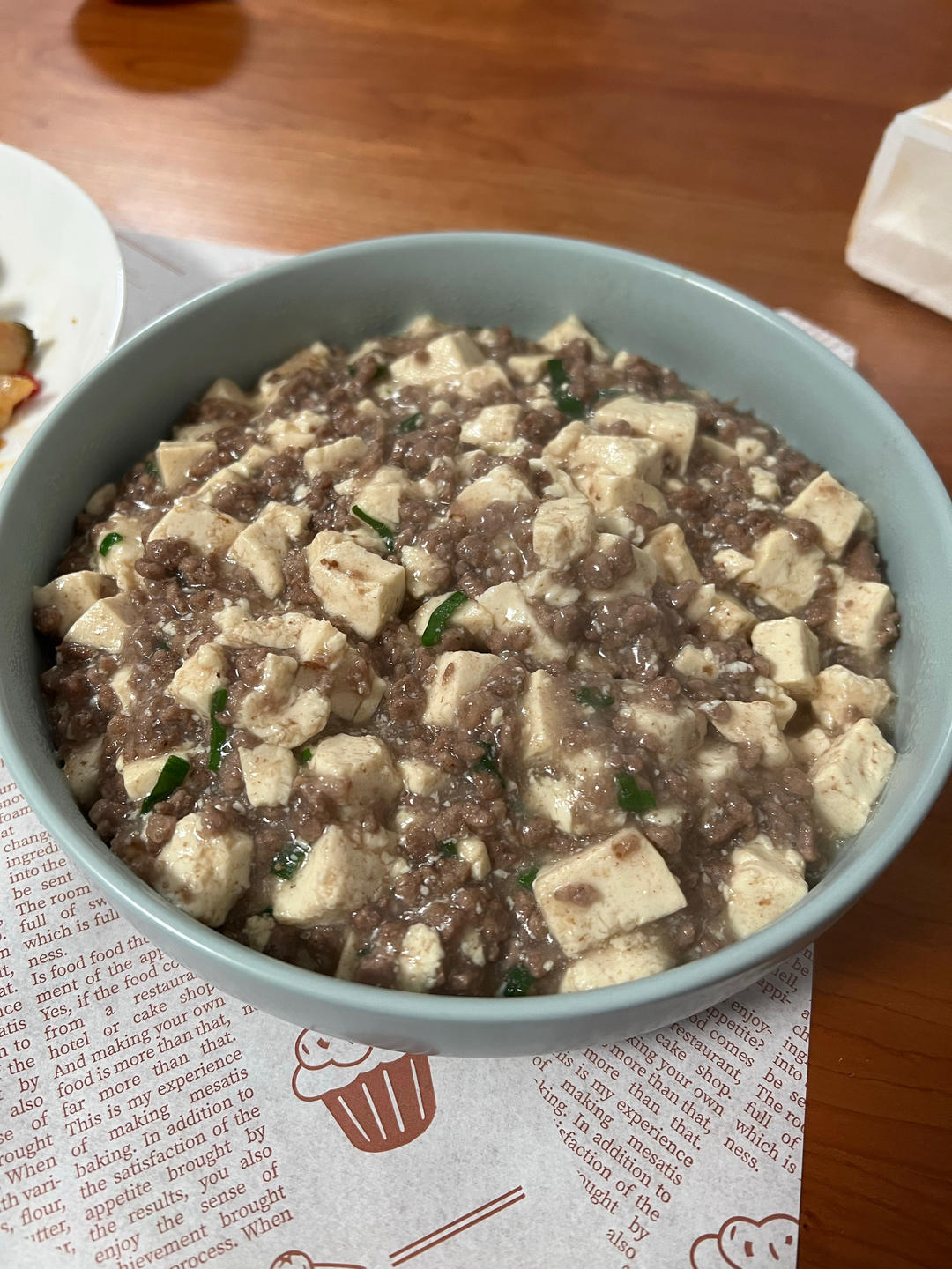 清淡又好吃的拌饭菜——牛肉沫烧豆腐