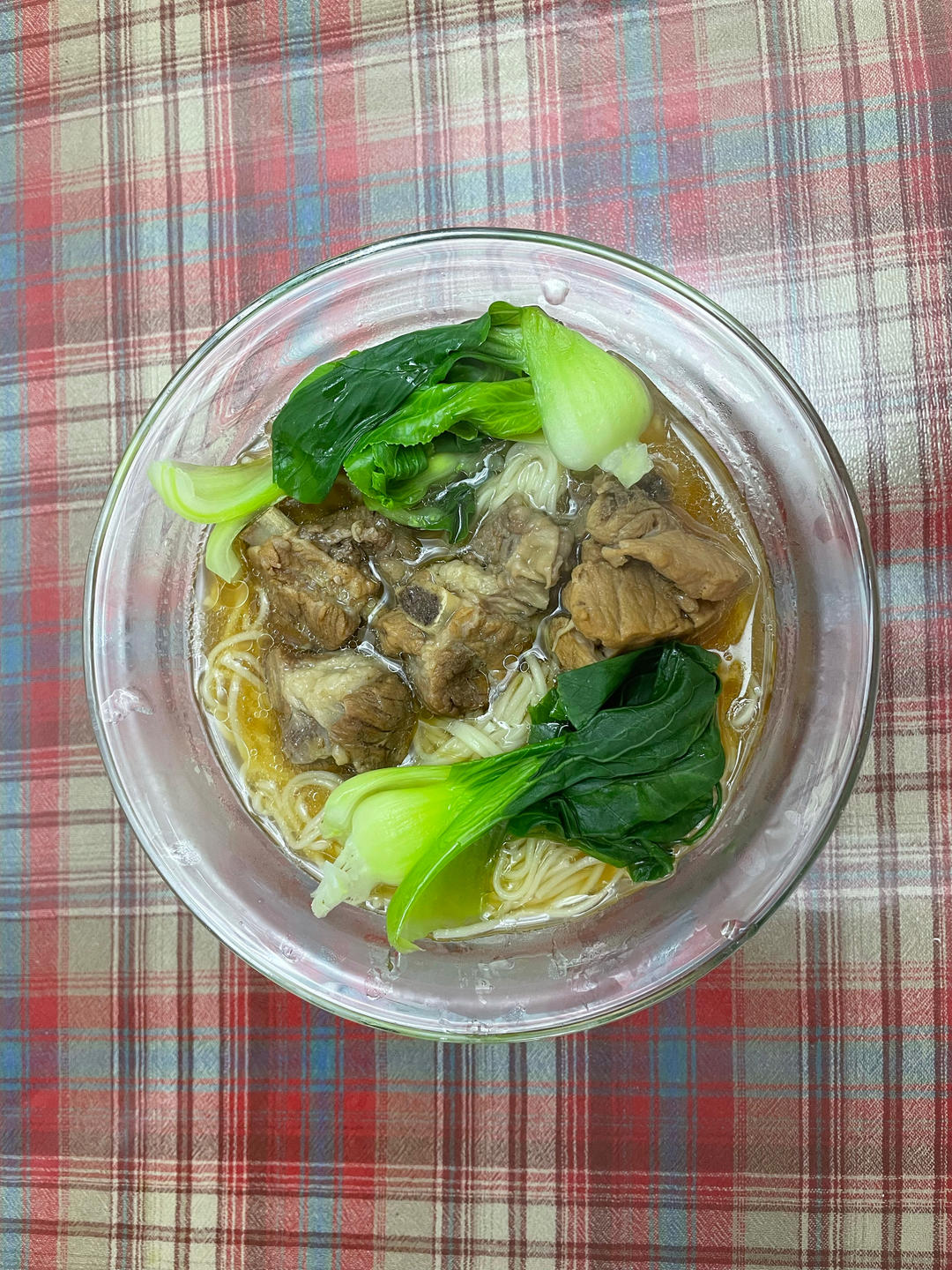 排骨青菜汤面