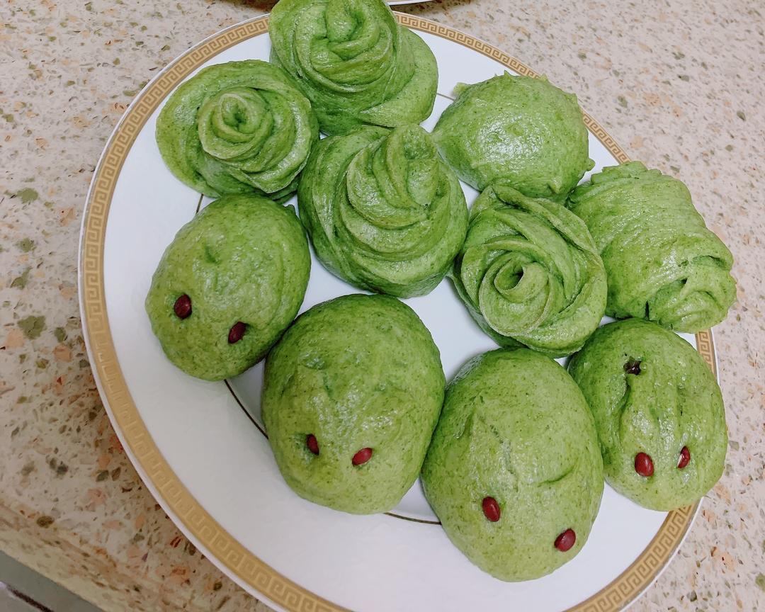 0人做过这道菜嘻嘻嬷嬷用料菠菜馒头花卷的做法发面的时候放点糖发的