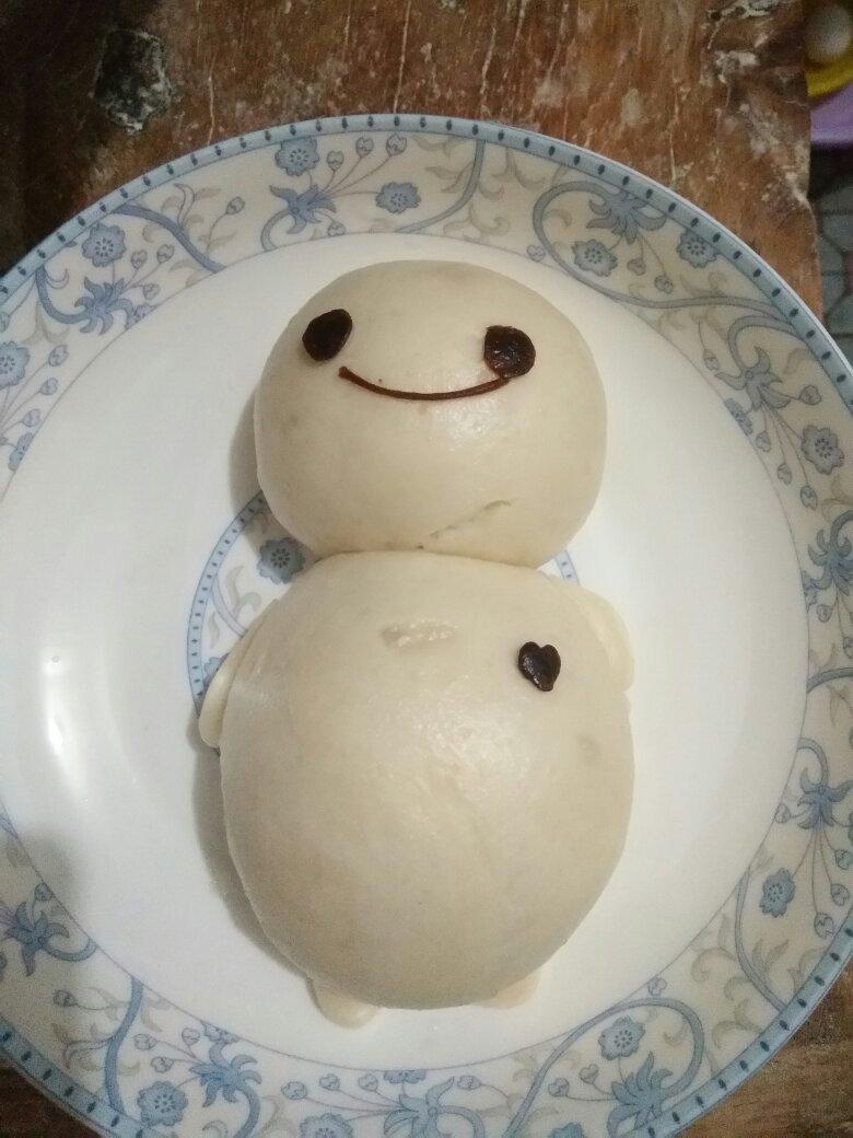 【原创】大白卡通造型馒头（超能陆战队Baymax）