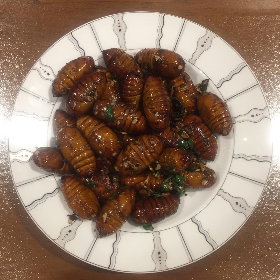 家常炒茧蛹